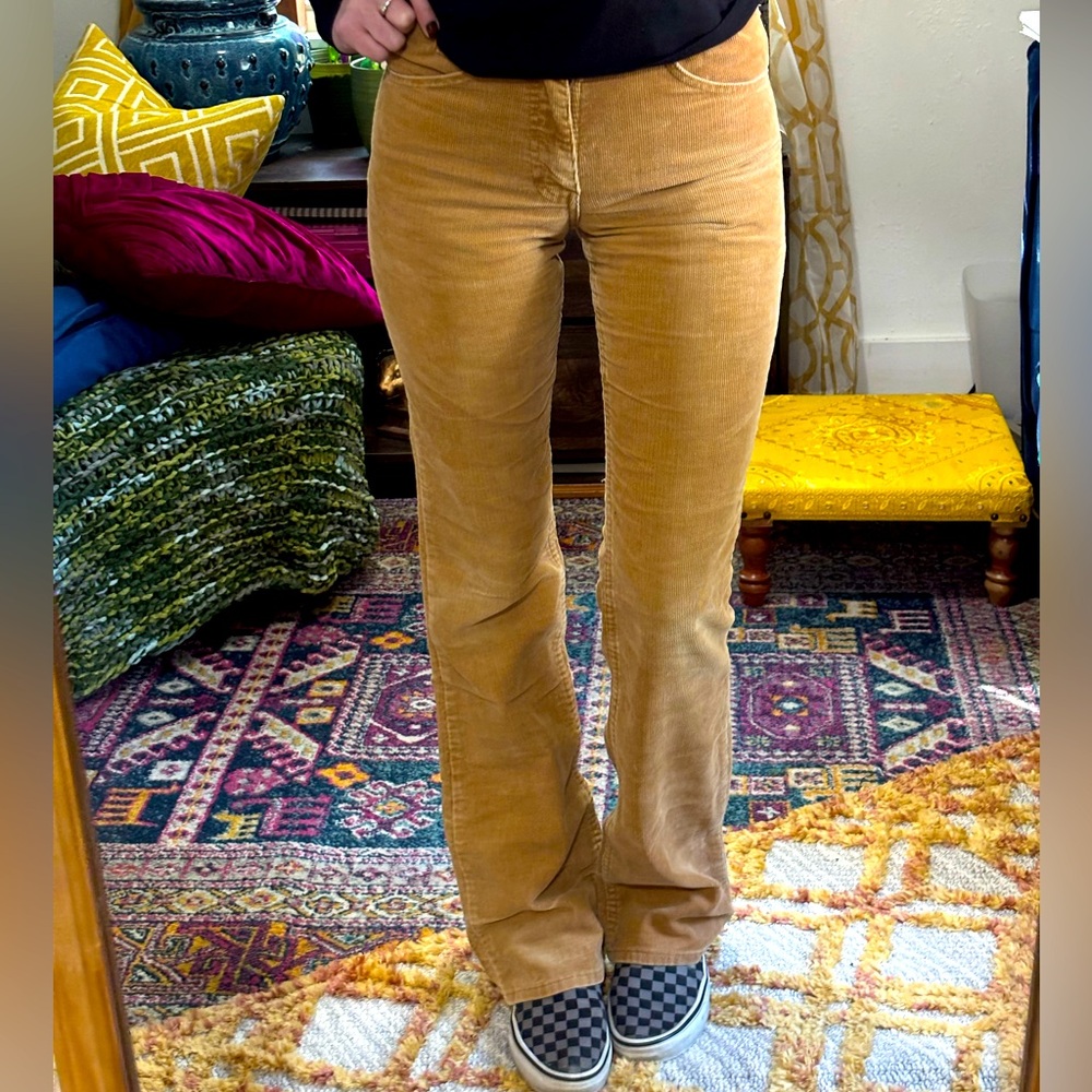 Levi's Tan Corduroy Flare Jeans